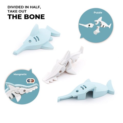 Magnetyczne zwierzaki Half Toys Ocean 3D - figurki dla dzieci 3+ Half Toys