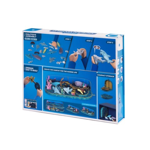 Magnetyczne zwierzaki Half Toys Ocean 3D - figurki dla dzieci 3+ Half Toys