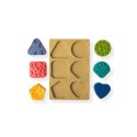 Sensoryczna tęcza - zestaw puzzli sensorycznych - dotyk, kształt - 45 el. 1+ Mom's Care