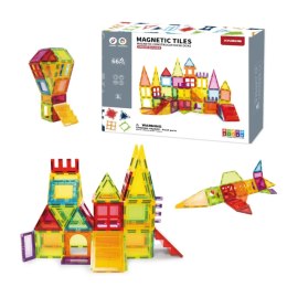 Klocki magnetyczne XL 66 elementów - Magnetic Tiles 3+ X-Bida