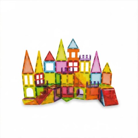 Klocki magnetyczne XL 66 elementów - Magnetic Tiles 3+ X-Bida