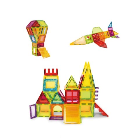 Klocki magnetyczne XL 66 elementów - Magnetic Tiles 3+ X-Bida
