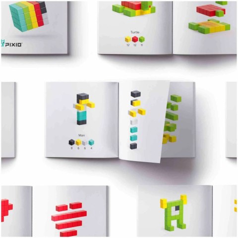 Klocki magnetyczne Pixio 100 elementów Design Series - 6 kolorów 6+ Pixio