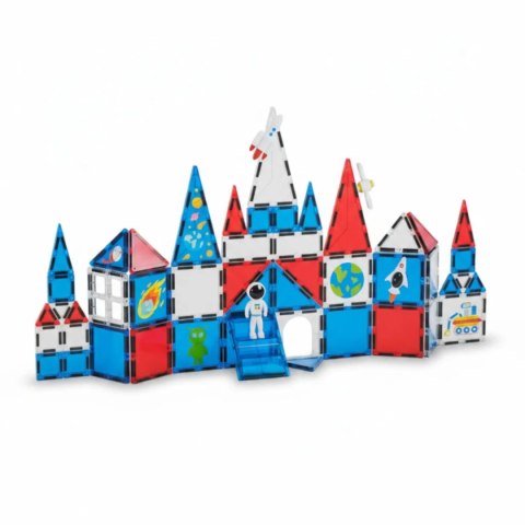 Klocki magnetyczne kosmiczne zestaw 60 elementów - 3+ X-Bida