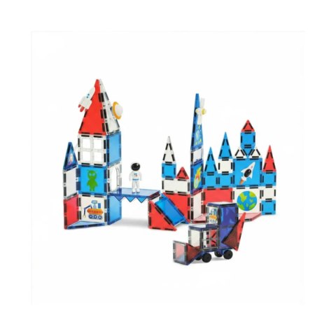 Klocki magnetyczne kosmiczne zestaw 60 elementów - 3+ X-Bida