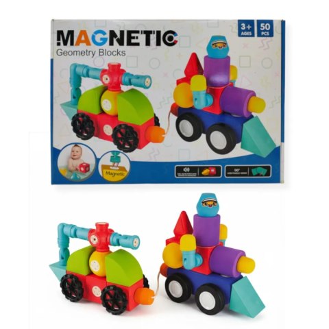 Klocki magnetyczne piankowe EVA 50 el. - 3+ Tong Le