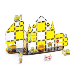Klocki magnetyczne plac budowy 47 elementów - 3+ X-Bida