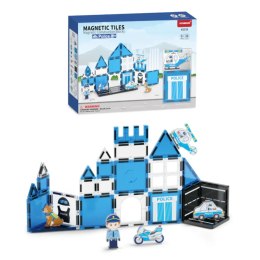 Klocki magnetyczne policja komisariat 28 el. - Magnetic Tiles 3+ X-Bida