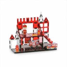 Klocki magnetyczne straż pożarna 32 el. - Magnetic Tiles 3+ X-Bida