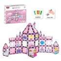 Klocki magnetyczne zamek 78 el. Magnetic Tiles Window Art - 3+ X-Bida