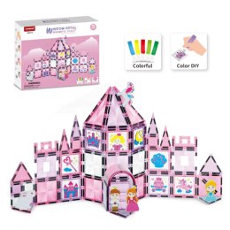 Klocki magnetyczne zamek 78 el. Magnetic Tiles Window Art - 3+ X-Bida