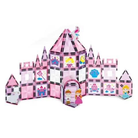 Klocki magnetyczne zamek 78 el. Magnetic Tiles Window Art - 3+ X-Bida