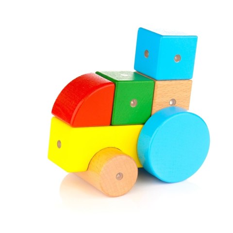 Drewniane klocki magnetyczne WABI 20 el. [76 ruchomych magnesów] Klocki.edu.pl