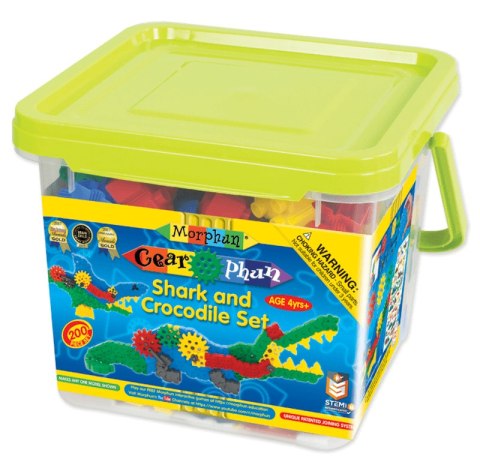 Klocki Gearphun Rekin i Krokodyl - 200 el. Morphun Klocki Gearphun Rekin i Krokodyl - 200 el. Morphun