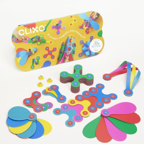 Klocki magnetyczne Clixo - Rainbow Pack - 42 el. Clixo