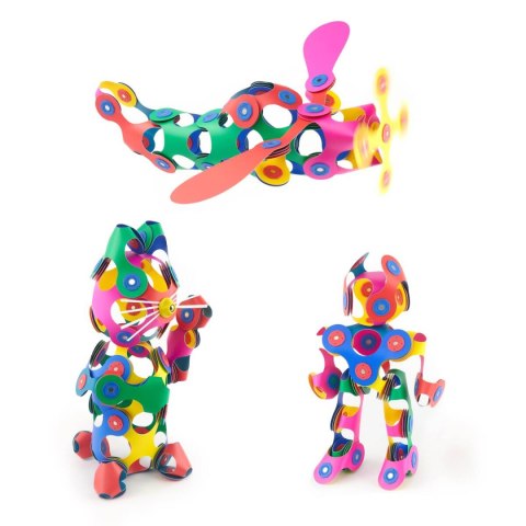 Klocki magnetyczne Clixo - Super Rainbow Pack - 60 el. Clixo