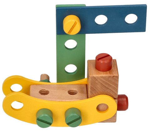 Drewniany zestaw małego konstruktora Adam Toys Drewniany zestaw małego konstruktora Adam Toys