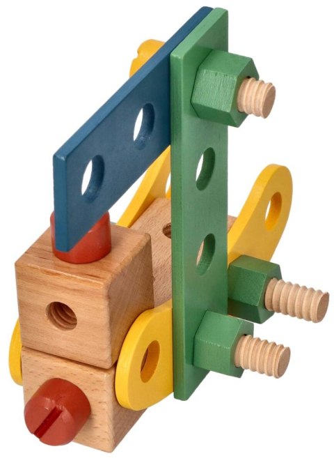 Drewniany zestaw małego konstruktora Adam Toys Drewniany zestaw małego konstruktora Adam Toys