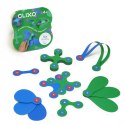 Klocki magnetyczne Clixo - Itsy Pack - zielono - niebieskie - 18 el. Clixo