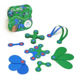 Klocki magnetyczne Clixo - Itsy Pack - zielono - niebieskie - 18 el. Clixo