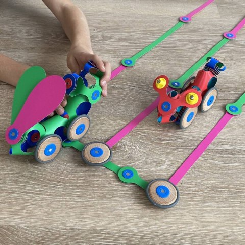 Klocki przestrzenne Clixo - Wheel Creator Pack - 72 el. Clixo