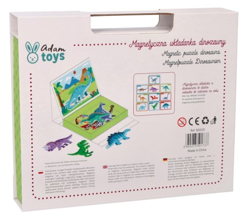 Tablica układanka magnetyczna - Dinozaury Adam Toys Tablica układanka magnetyczna - Dinozaury Adam Toys