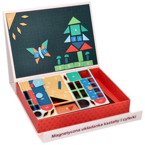 Tablica układanka magnetyczna - Kształty i cyfry Adam Toys Tablica układanka magnetyczna - Kształty i cyfry Adam Toys