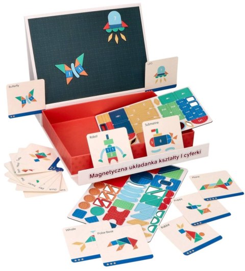 Tablica układanka magnetyczna - Kształty i cyfry Adam Toys Tablica układanka magnetyczna - Kształty i cyfry Adam Toys