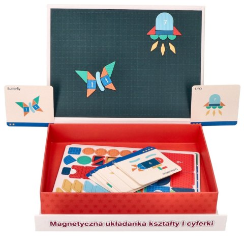 Tablica układanka magnetyczna - Kształty i cyfry Adam Toys Tablica układanka magnetyczna - Kształty i cyfry Adam Toys