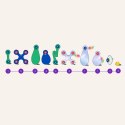 Klocki przestrzenne Clixo - Window Pack - 24 el. Nefere