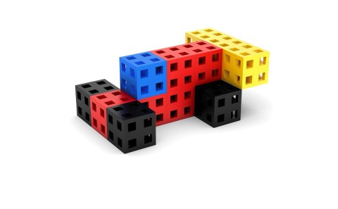 Komplet klocków konstrukcyjnych - Meli Cube 100 Meli Komplet klocków konstrukcyjnych - Meli Cube 100 Meli