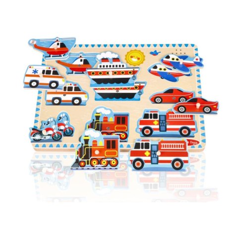 Puzzle dźwiękowe - pojazdy Nefere Puzzle dźwiękowe - pojazdy Nefere