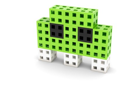 Zestaw klocków konstrukcyjnych - Meli Cube 50 el. Meli Zestaw klocków konstrukcyjnych - Meli Cube 50 el. Meli