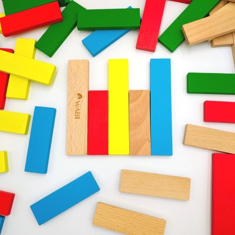 Klocki drewniane WABI Planks Edu [8+12 cm] - 200 szt. Wabi