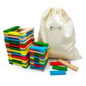 Klocki drewniane WABI Planks Edu [8+12 cm] - 200 szt. Wabi