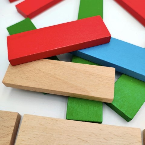 Klocki drewniane WABI Planks Edu [8+12 cm] - 200 szt. Wabi
