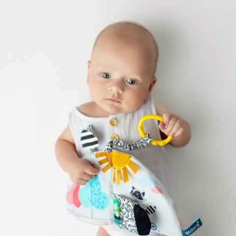 Książeczka sensoryczna - Szop Pedro Moms Care