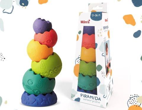 Piramida Sensoryczna - pastelowa Nefere Piramida Sensoryczna - pastelowa Nefere