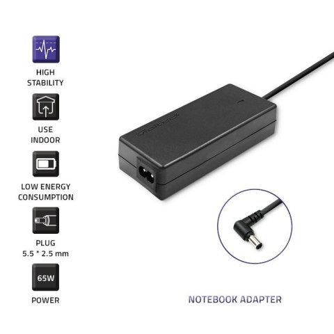 Zasilacz do Toshiba 65W | 19V | 3.42A | 5.5*2.5 Zasilacz do Toshiba 65W | 19V | 3.42A | 5.5*2.5
