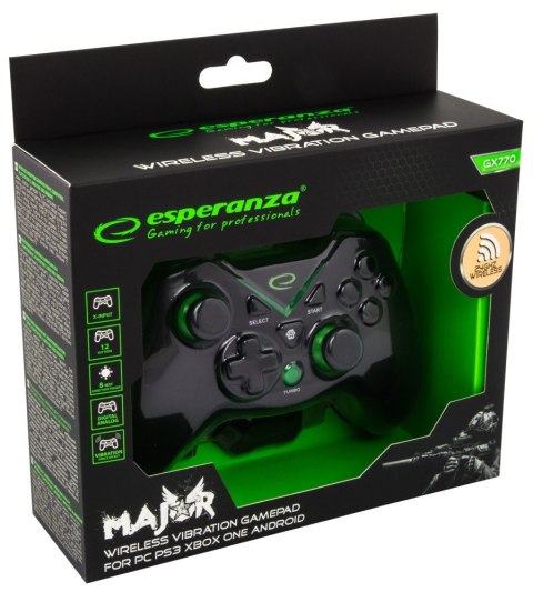 GAMEPAD BEZPRZEWODOWY PC/PS3/XBOX ONE SERIES X/S USB MAJOR GAMEPAD BEZPRZEWODOWY PC/PS3/XBOX ONE SERIES X/S USB MAJOR