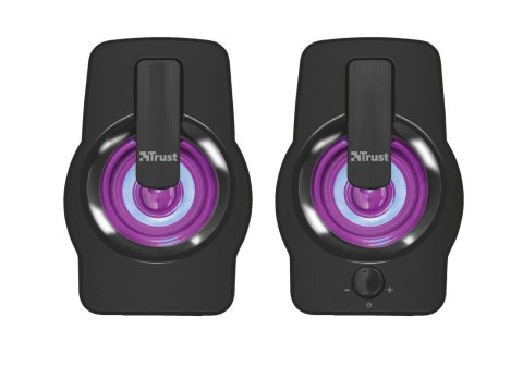Głośniki GEMI RGB 2.0 czarne Głośniki GEMI RGB 2.0 czarne