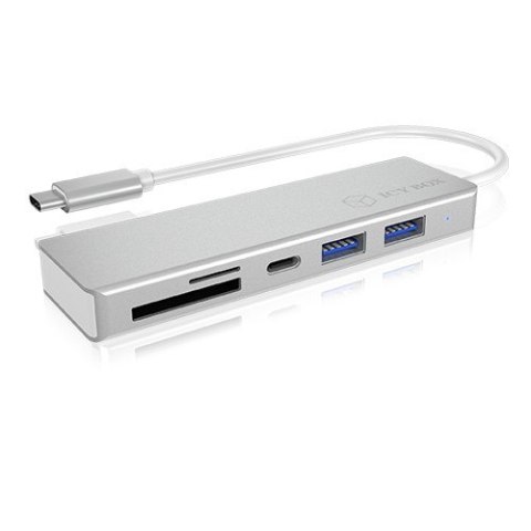 HUB USB 3.0 typu C z 3 portami USB i czytnikiem kart pamięci IB-HUB1413-CR HUB USB 3.0 typu C z 3 portami USB i czytnikiem kart pamięci IB-HUB1413-CR