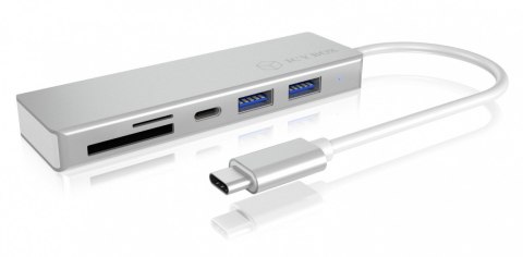 HUB USB 3.0 typu C z 3 portami USB i czytnikiem kart pamięci IB-HUB1413-CR HUB USB 3.0 typu C z 3 portami USB i czytnikiem kart pamięci IB-HUB1413-CR