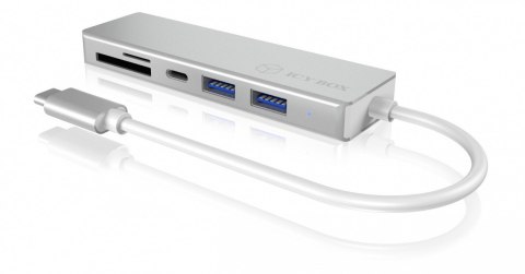 HUB USB 3.0 typu C z 3 portami USB i czytnikiem kart pamięci IB-HUB1413-CR HUB USB 3.0 typu C z 3 portami USB i czytnikiem kart pamięci IB-HUB1413-CR