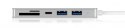 HUB USB 3.0 typu C z 3 portami USB i czytnikiem kart pamięci IB-HUB1413-CR