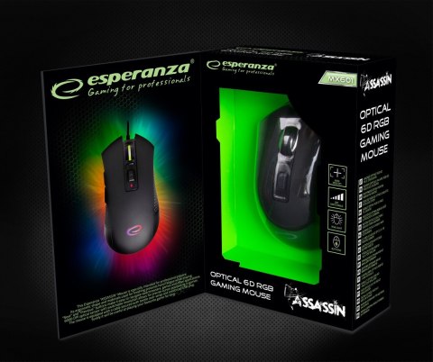 Mysz przewodowa dla graczy 6d opt. usb mx601 assassin Mysz przewodowa dla graczy 6d opt. usb mx601 assassin