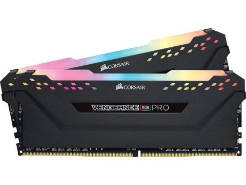 Pamięć do PC DDR4 Vengeance PRO RGB dla Intel XMP Certified 16GB/3200(2*8GB) czarna CL16 Pamięć do PC DDR4 Vengeance PRO RGB dla Intel XMP Certified 16GB/3200(2*8GB) czarna CL16
