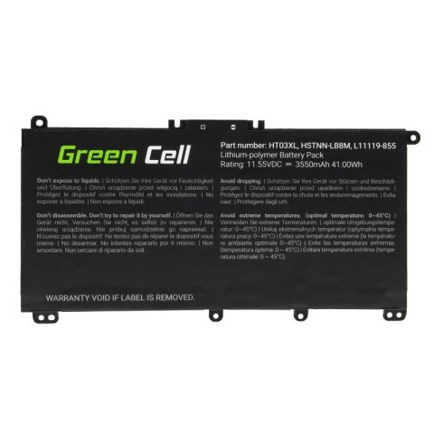 Bateria do HP 250 G7 HT03XL 11,55V 3,5Ah Bateria do HP 250 G7 HT03XL 11,55V 3,5Ah