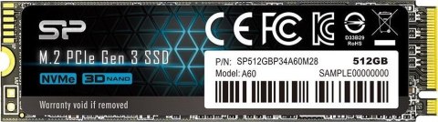 Dysk SSD A60 512GB M.2 PCIe 2200/1600 MB/s NVMe Dysk SSD A60 512GB M.2 PCIe 2200/1600 MB/s NVMe