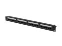 Patchpanel 24 port 1U KAT6A PPUA-1024-B Czarny